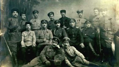 თბილისის სახალხო მილიციის წევრები.